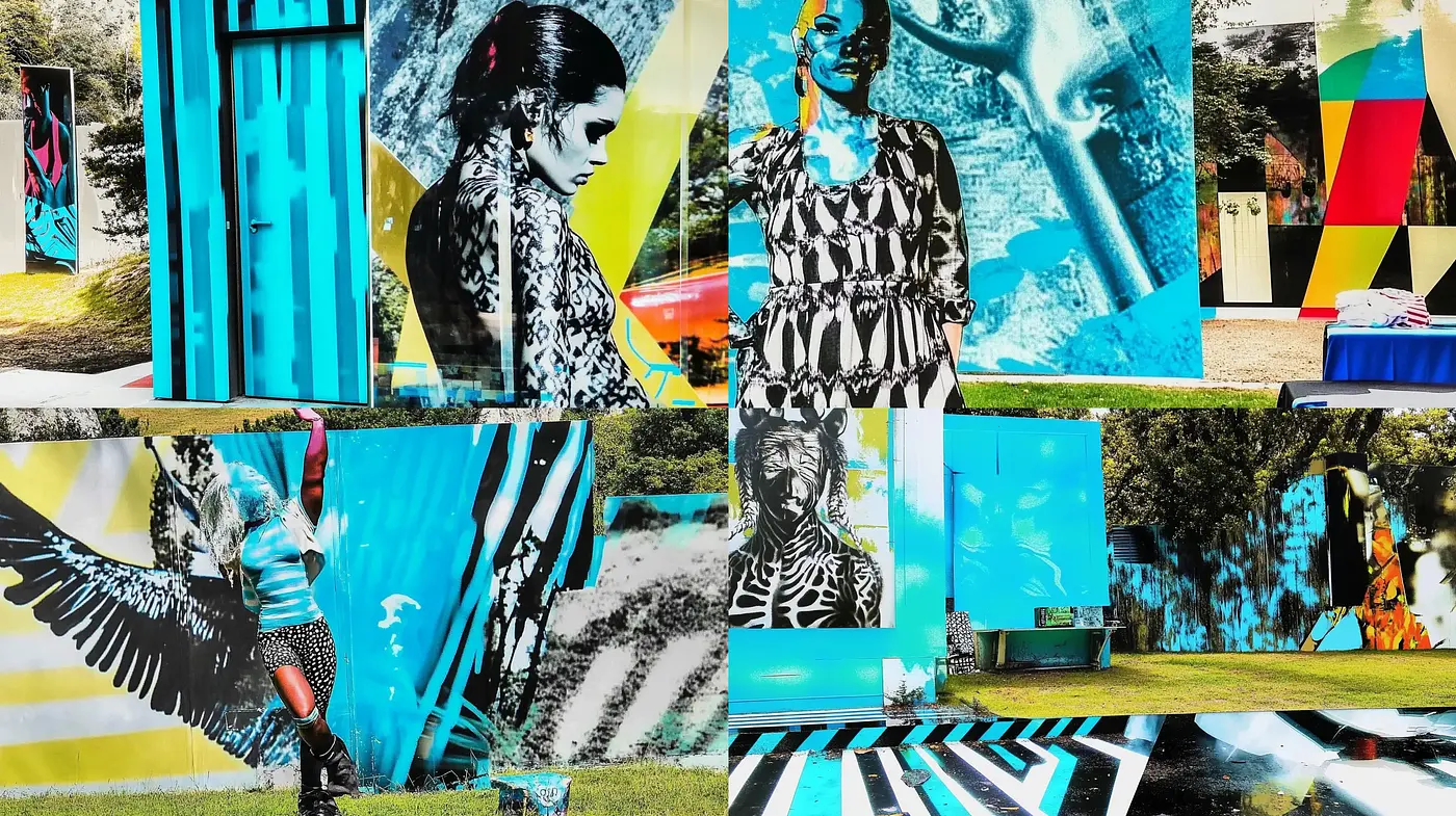 Eclectic Fusion of Pop Art and Street Art Vibrancy - Midjourney sref style