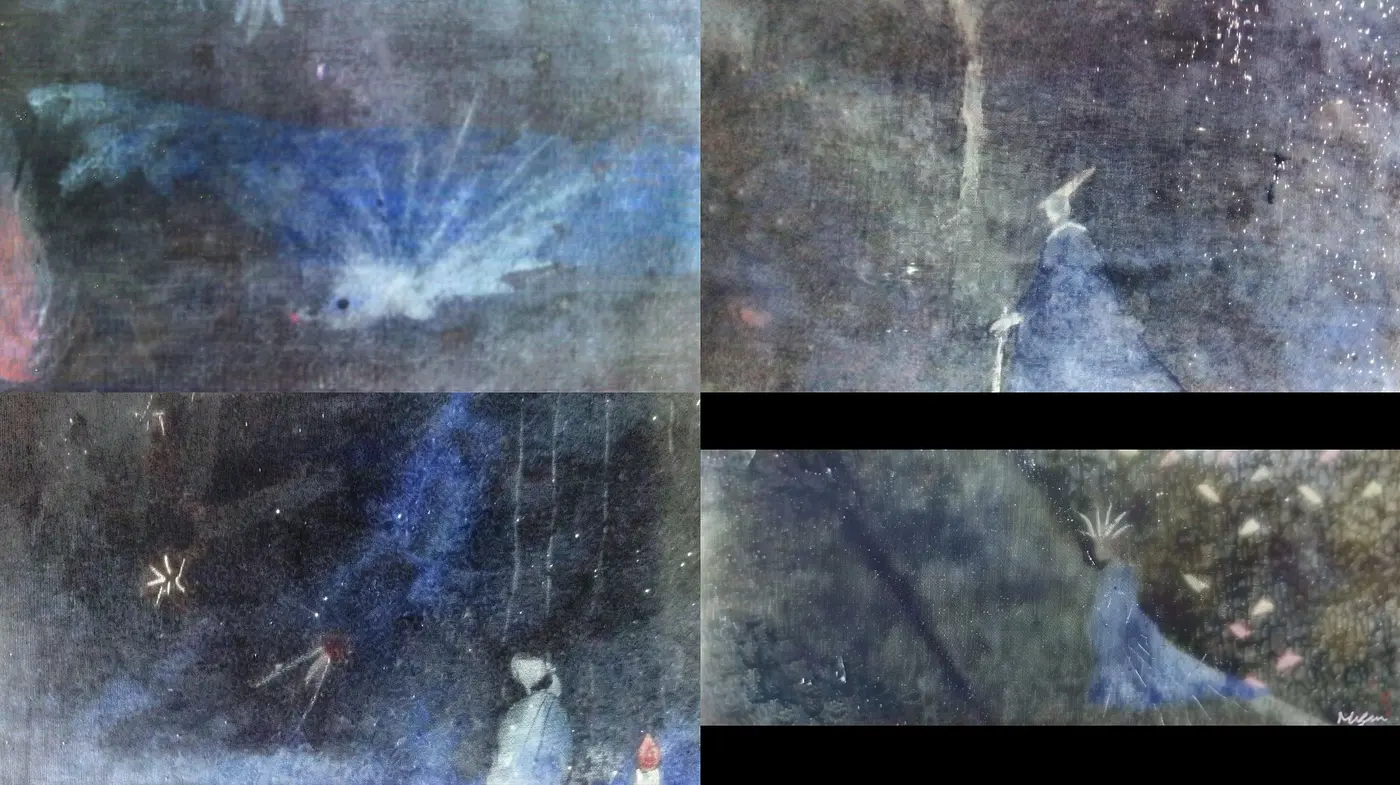 Ethereal Nocturnal Canvas: A Homage to Mystical Nights and Celestial Dreams - Midjourney sref style