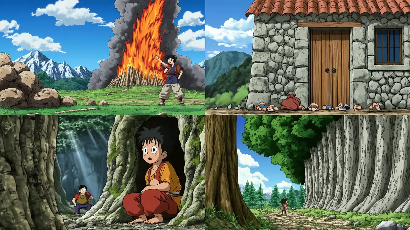 Harmonious Naturalism in Animated Landscapes: Embracing Serenity and Adventure - Midjourney sref style