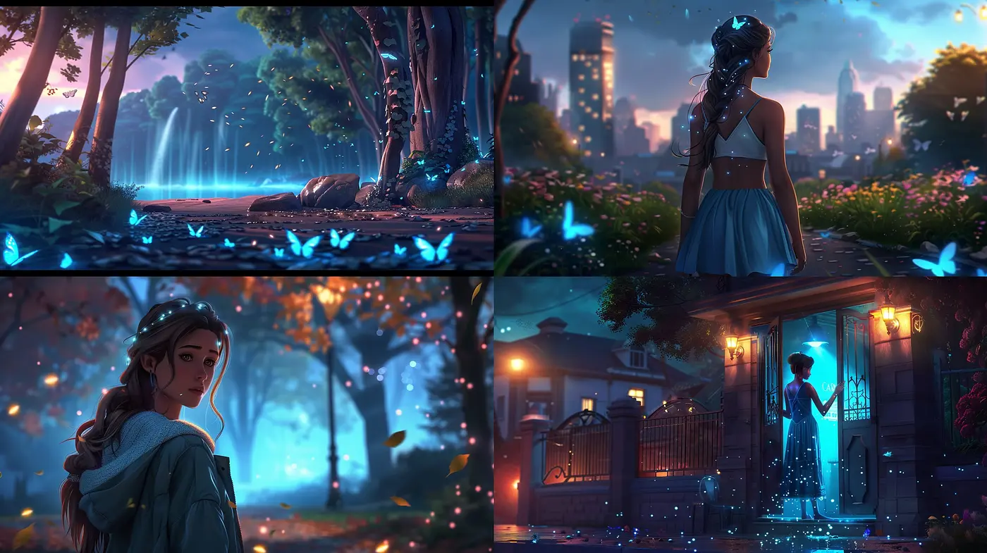 Ethereal Twilight Dreamscape: A Harmonious Blend of Enigmatic Purples and Mystical Glows - Midjourney sref style
