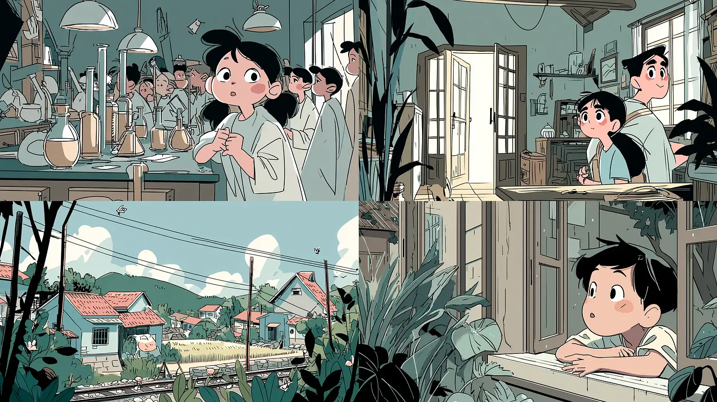 Charming and Whimsical Animated Aesthetic with a Touch of Nostalgia - Midjourney sref style