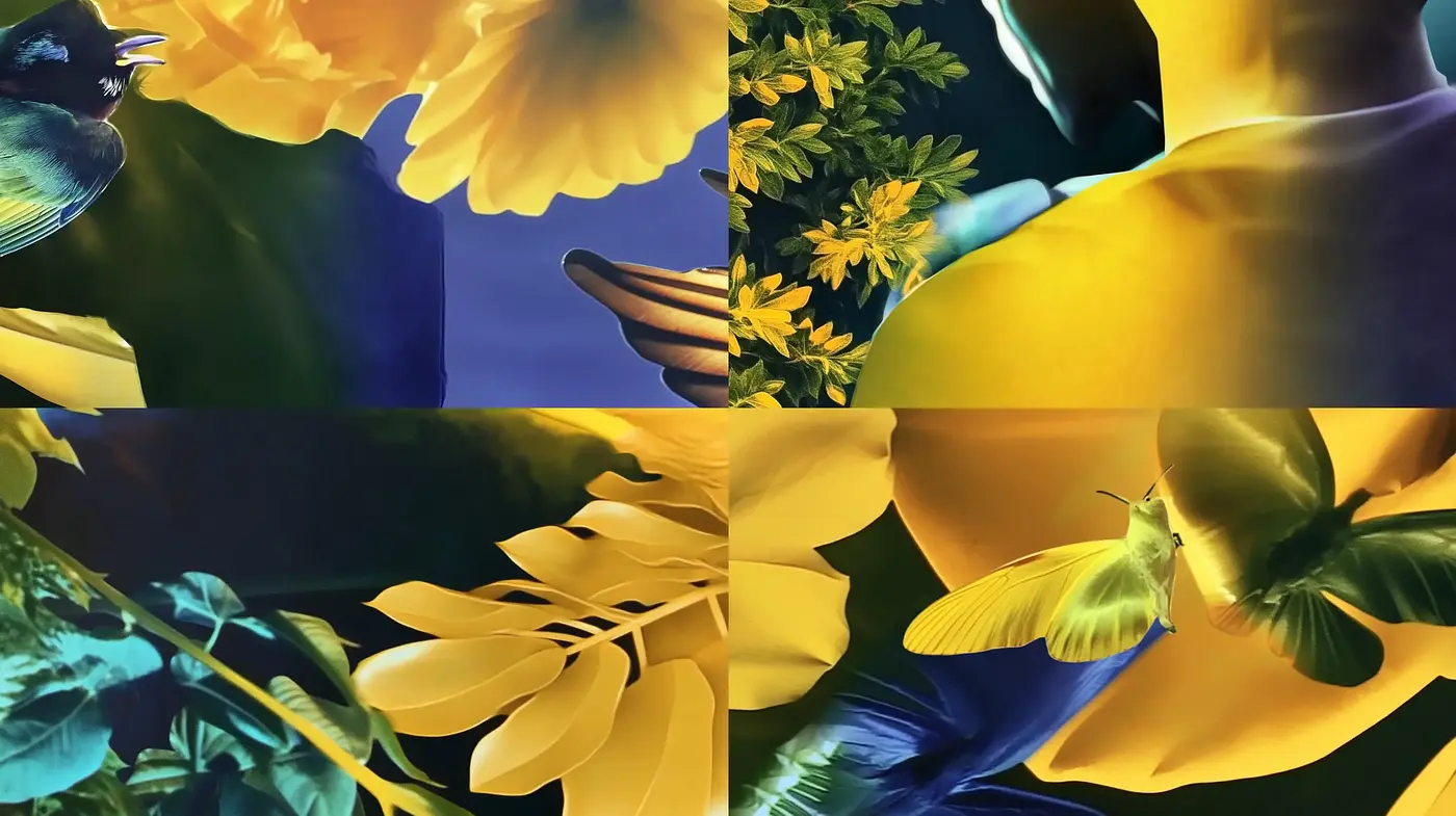 Luminous Botanical Dreamscapes with Surreal Overtones - Midjourney sref style