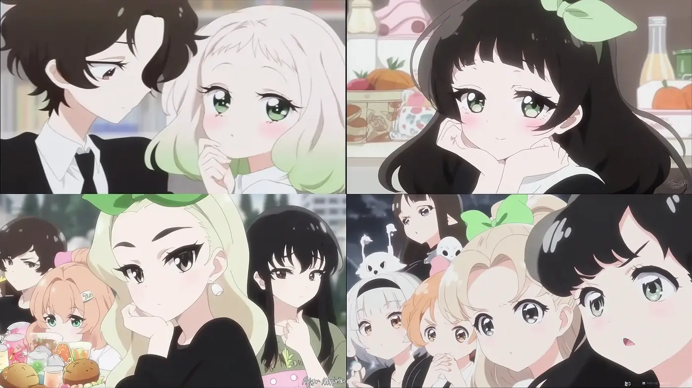 Charming and Whimsical Anime Character Designs with Soft Features and Playful Aesthetics - Midjourney sref style