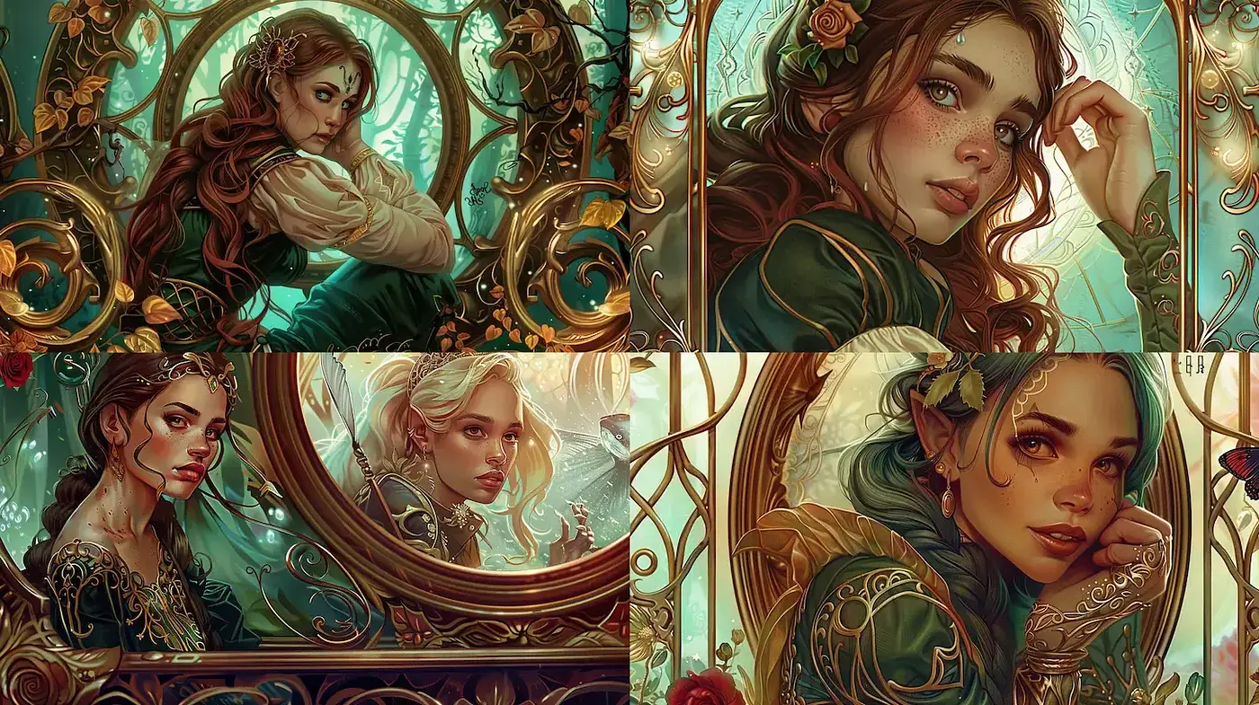 Enchanting and Ethereal Fantasy Art with Intricate Details - Midjourney sref style