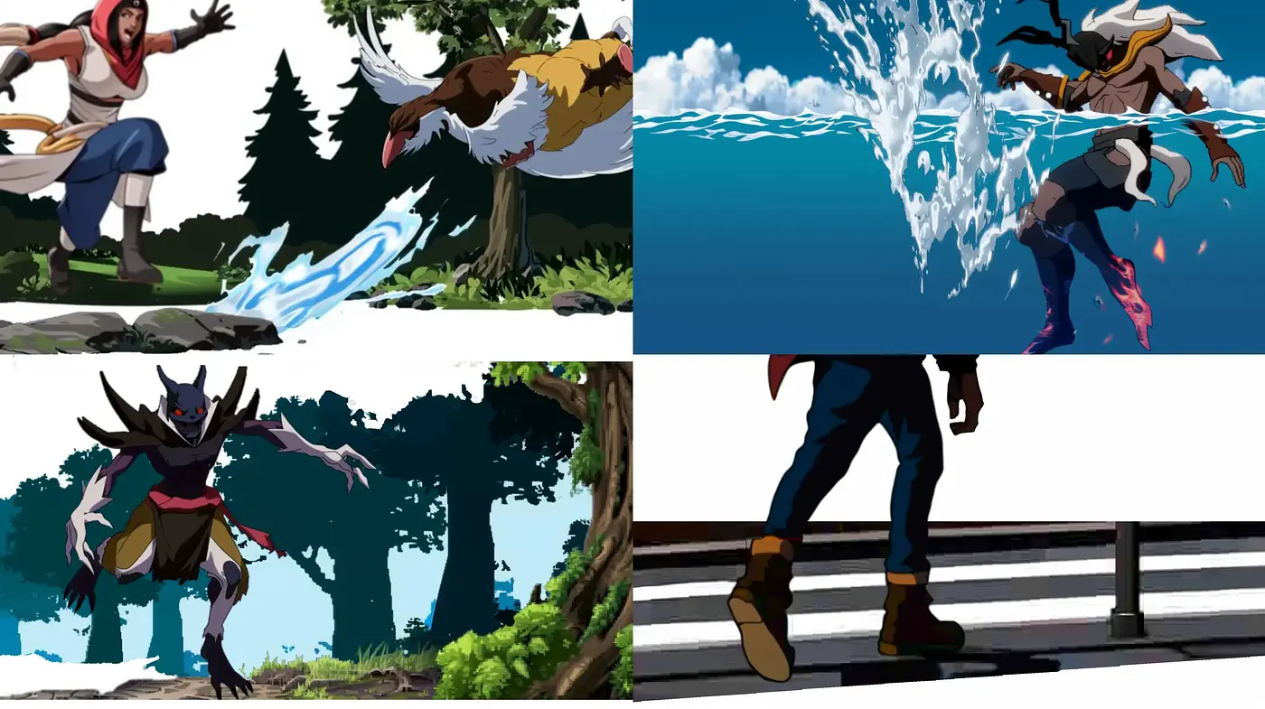 Dynamic Action with Stylized Animated Flair - Midjourney sref style
