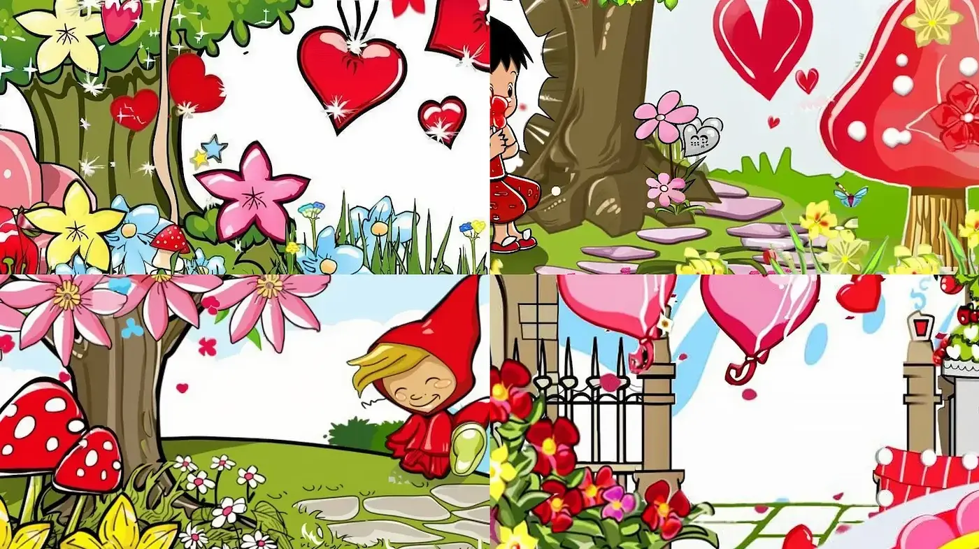 Whimsical and Playful Illustrative Style with Vibrant Detail - Midjourney sref style