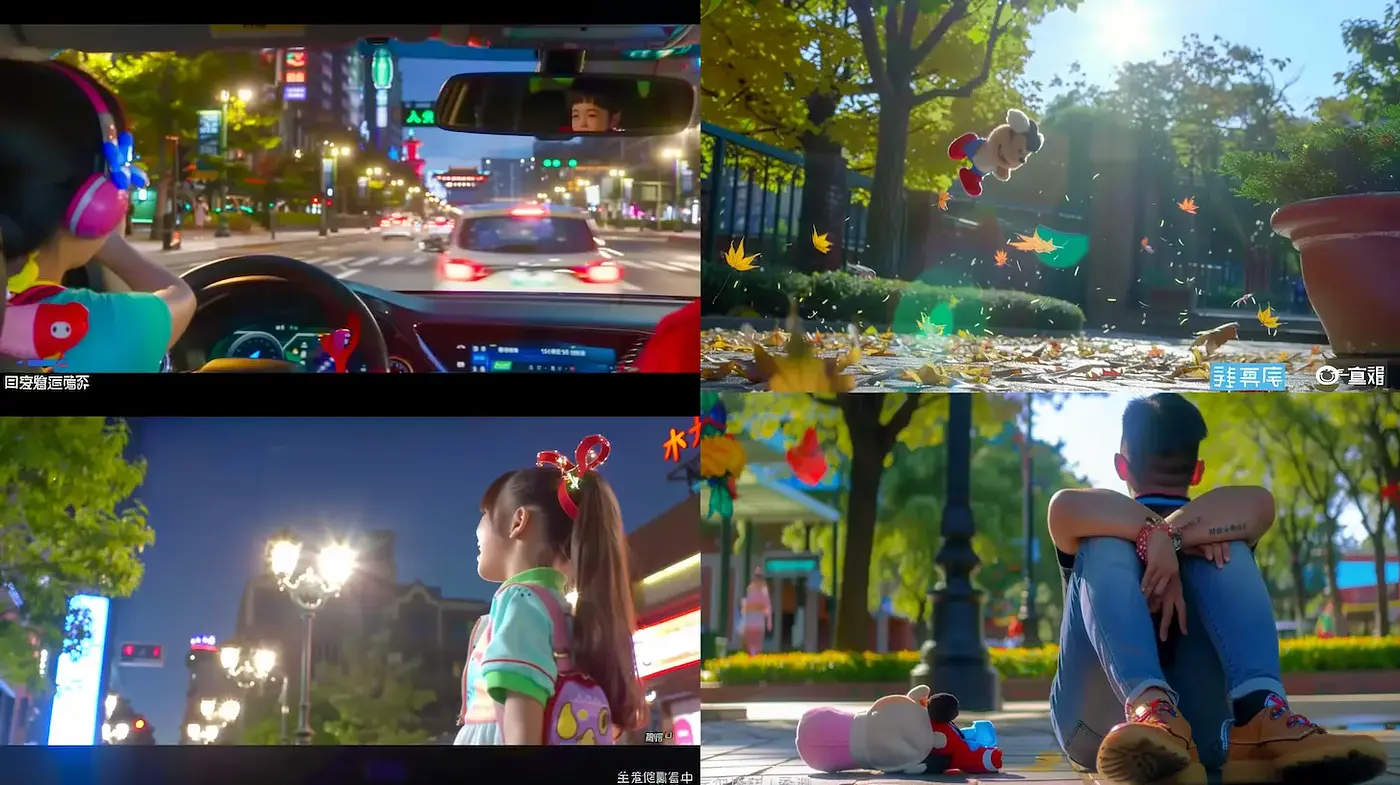 Whimsical Urban Serenity with Vibrant Playfulness and Digital Nostalgia - Midjourney sref style