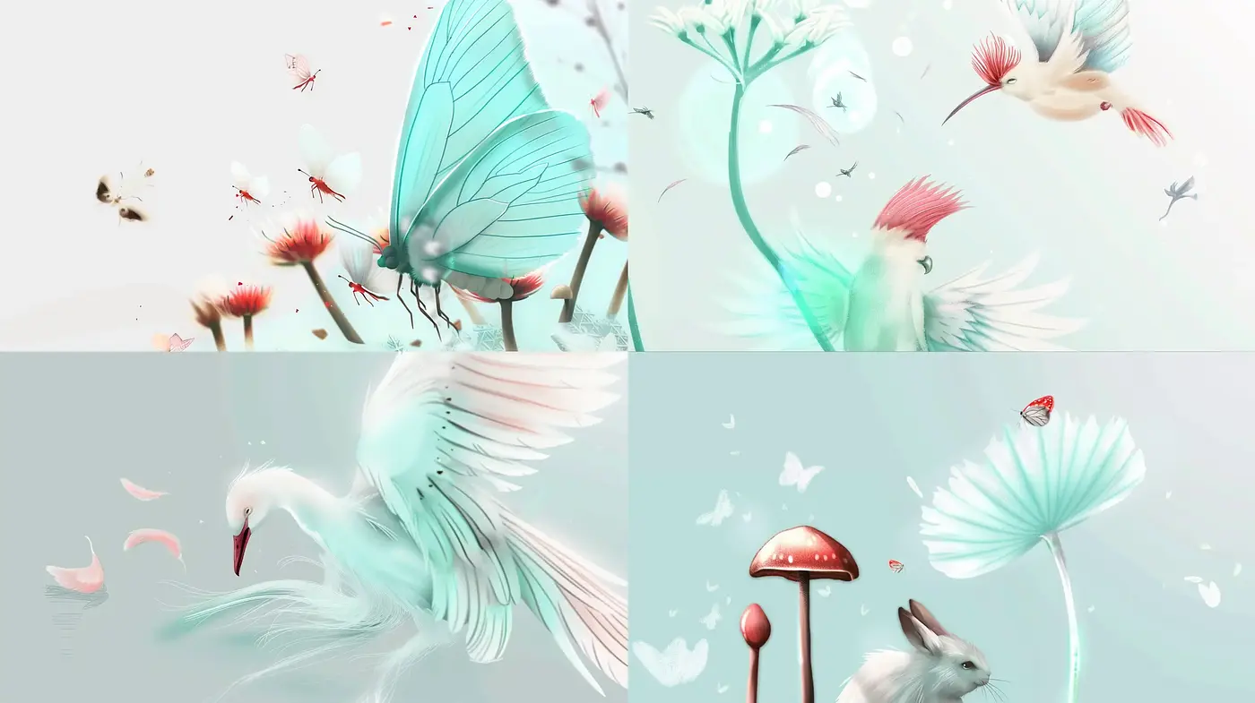 Ethereal Dreamscape in Pastel Harmony - Midjourney sref style
