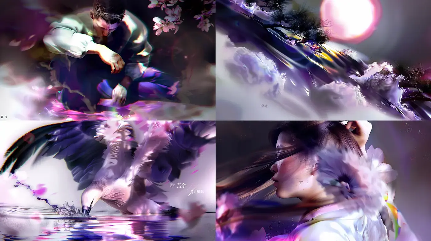 Surreal and Ethereal Expressions of Emotion and Nature - Midjourney sref style