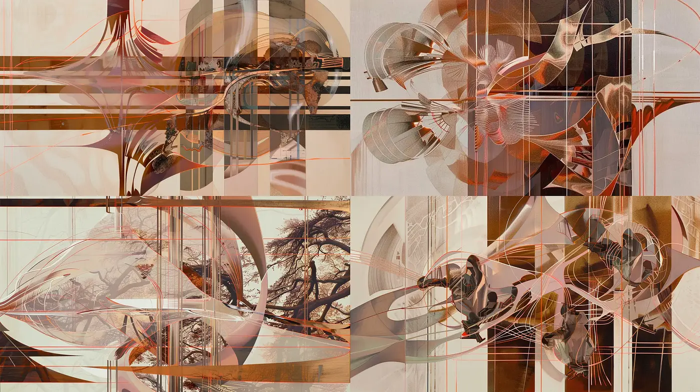 Translucent Layers of Abstract Tonal Harmony - Midjourney sref style