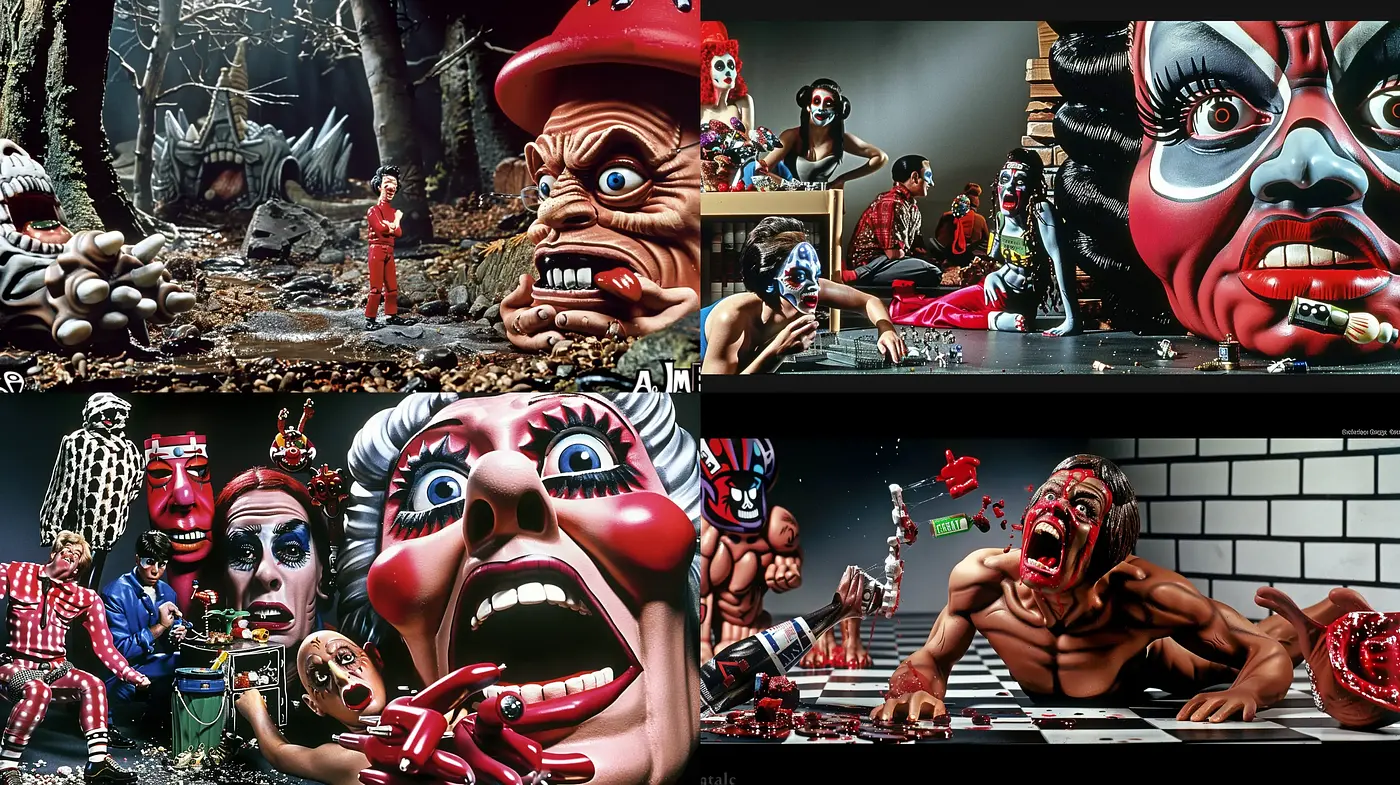 Surreal Nightmare Escapade - A Hyperrealism Journey Through Distorted Perceptions - Midjourney sref style