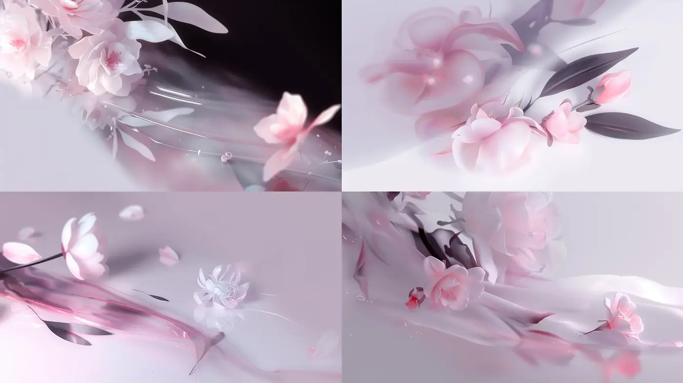 Ethereal Blossoms in Dreamlike Hues - Midjourney sref style