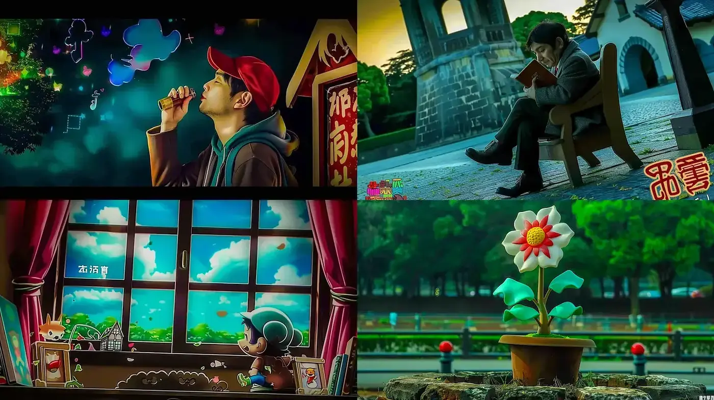 Eclectic and Whimsical Visual Narrative with Nostalgic Undertones - Midjourney sref style