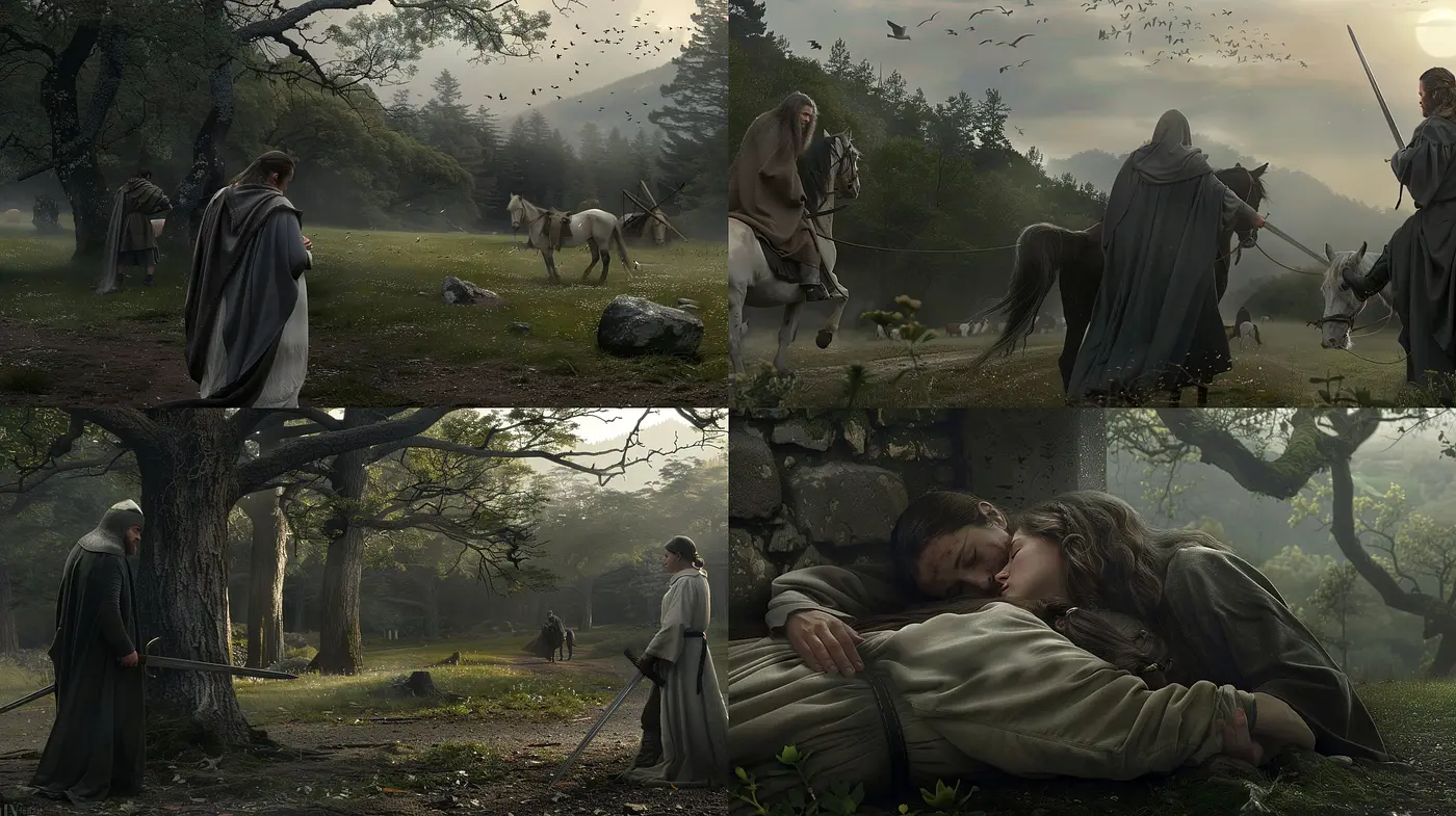 Ethereal Pastoral Elegance: An Ode to Tranquil Nature and Timeless Romance - Midjourney sref style