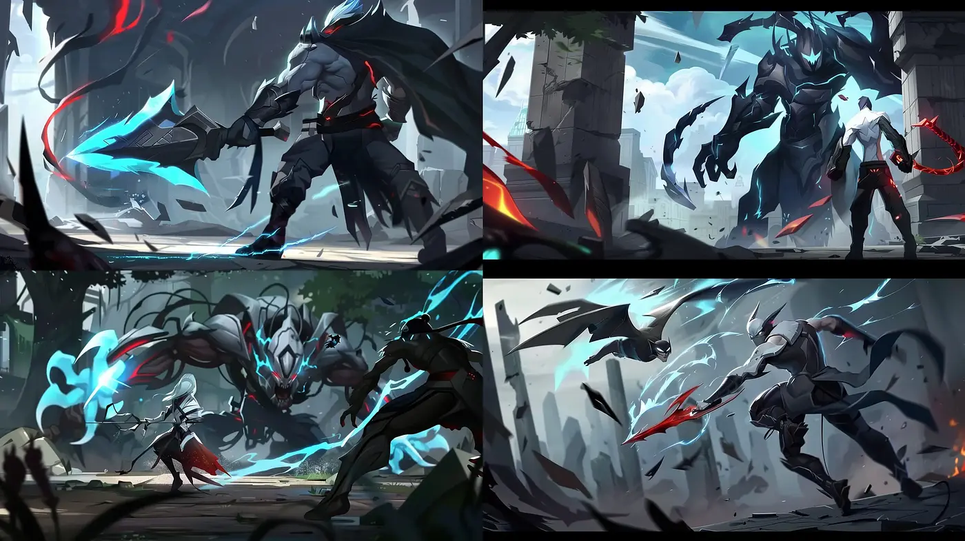 Dynamic Brushstrokes in Action-Oriented Digital Fantasy Art - Midjourney sref style