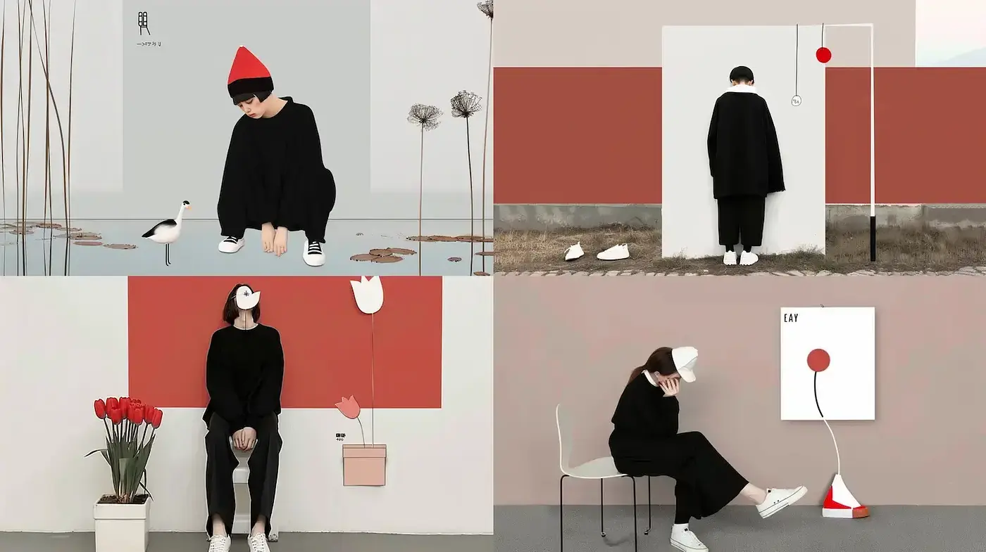 Minimalist Aesthetic with a Contemporary Touch - Midjourney sref style