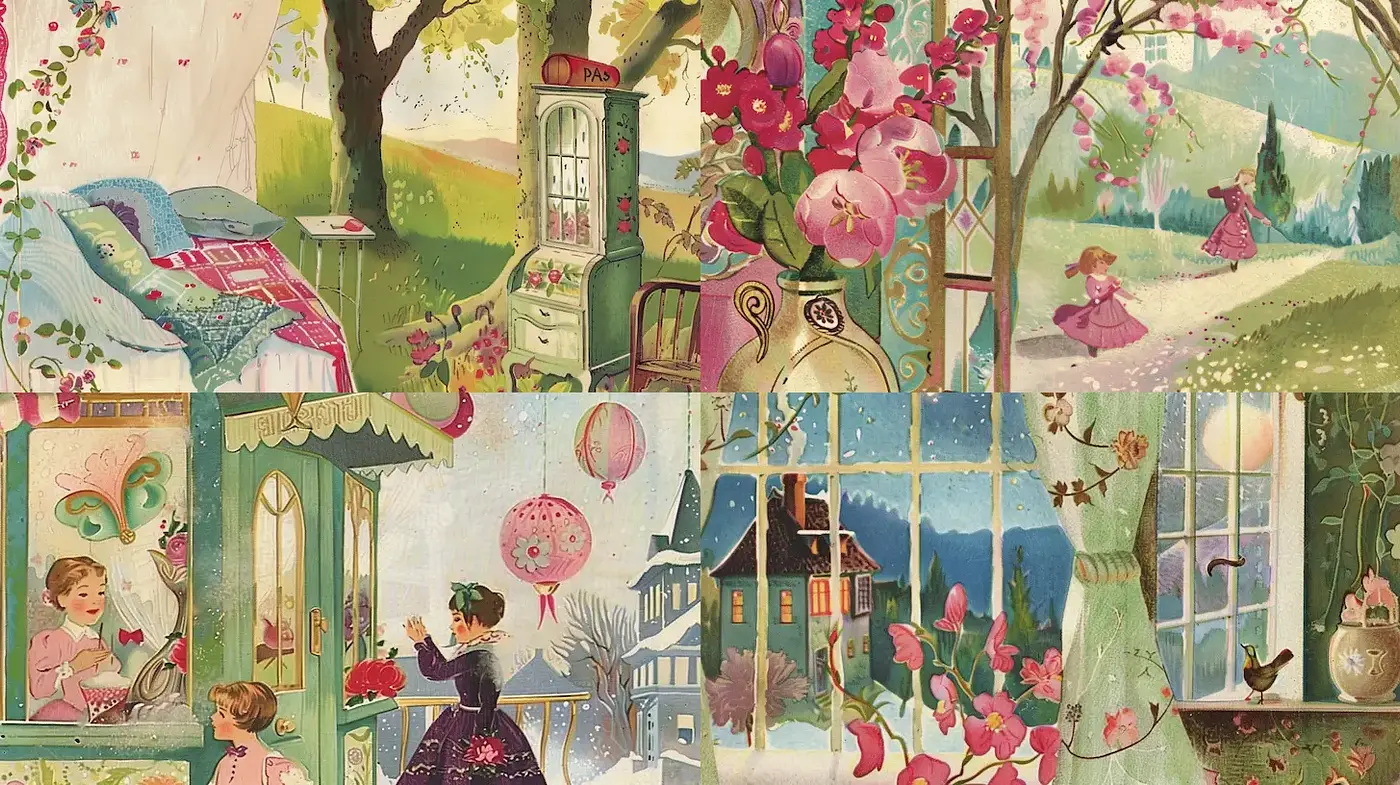Charming and Whimsical Imagery with a Touch of Nostalgia - Midjourney sref style