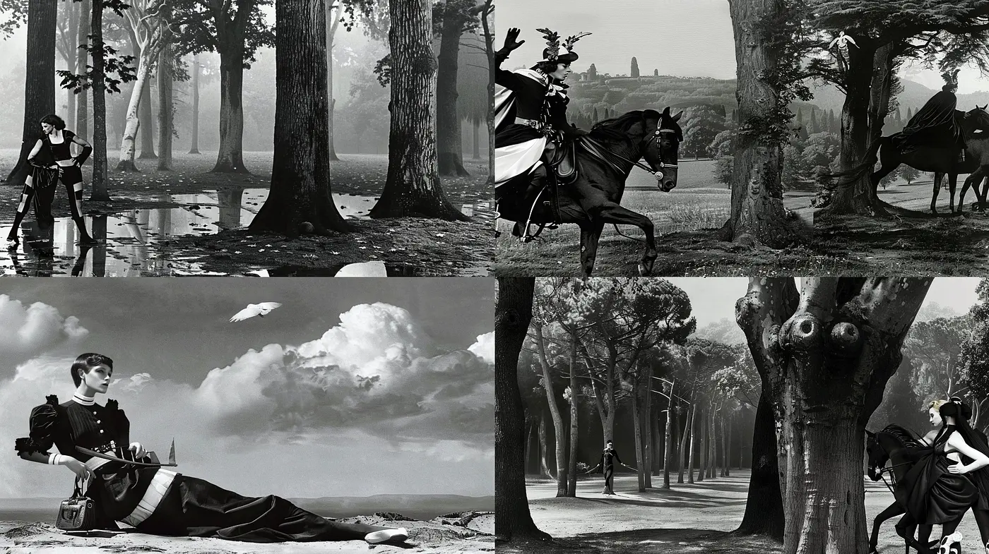 Monochromatic Elegance: A Homage to Vintage Expression in Subdued Hues - Midjourney sref style