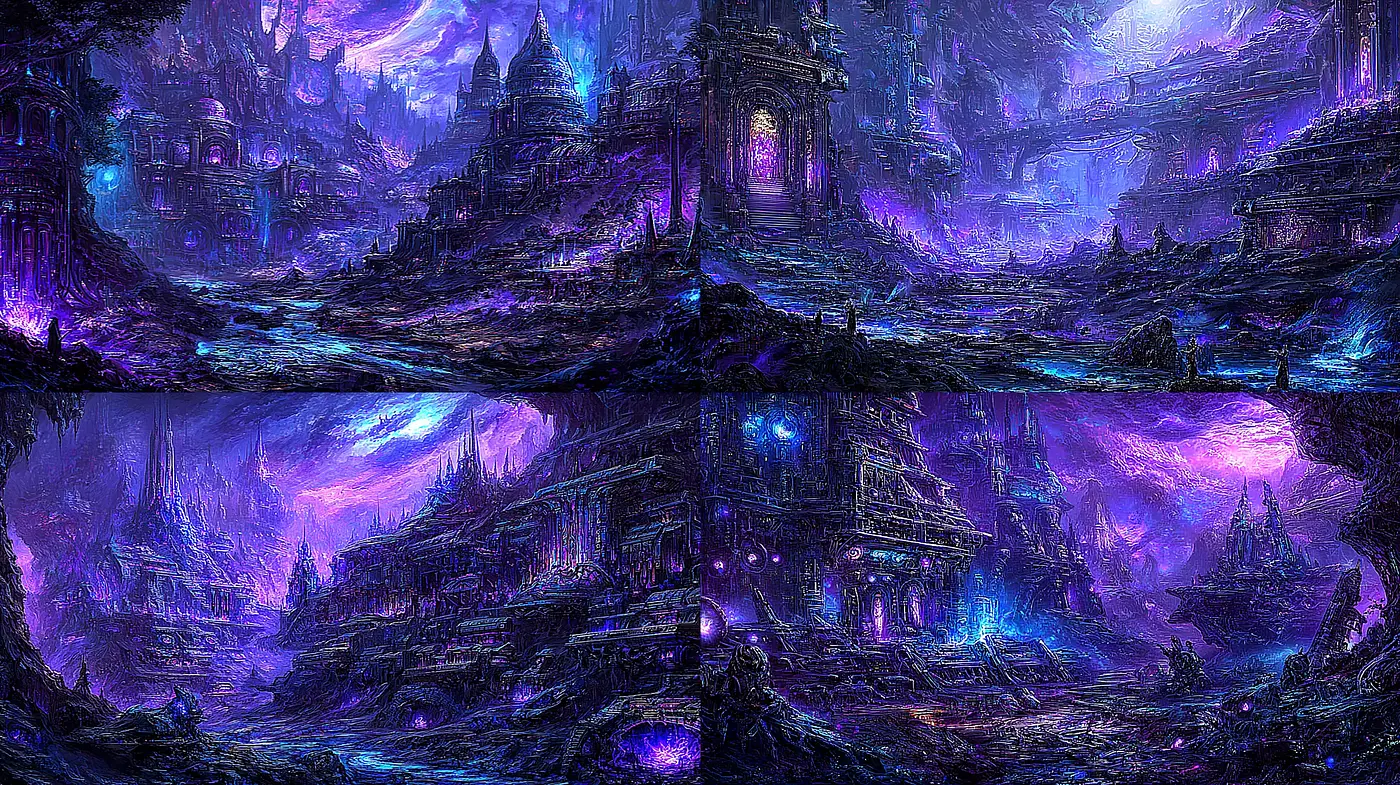 Ethereal and Mystical Landscape with a Dreamlike Quality - Midjourney sref style