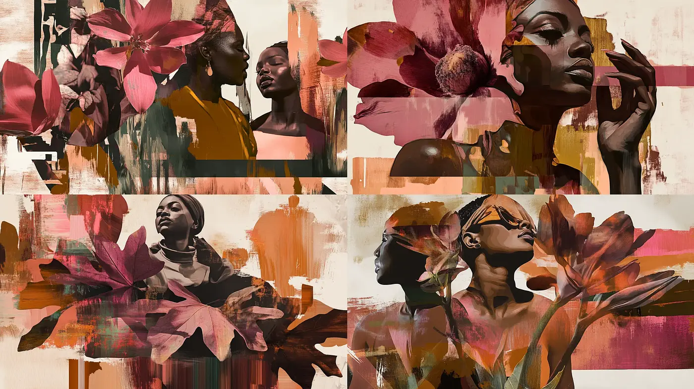 Ethereal Botanical Fusion with Serene Earth Tones - Midjourney sref style
