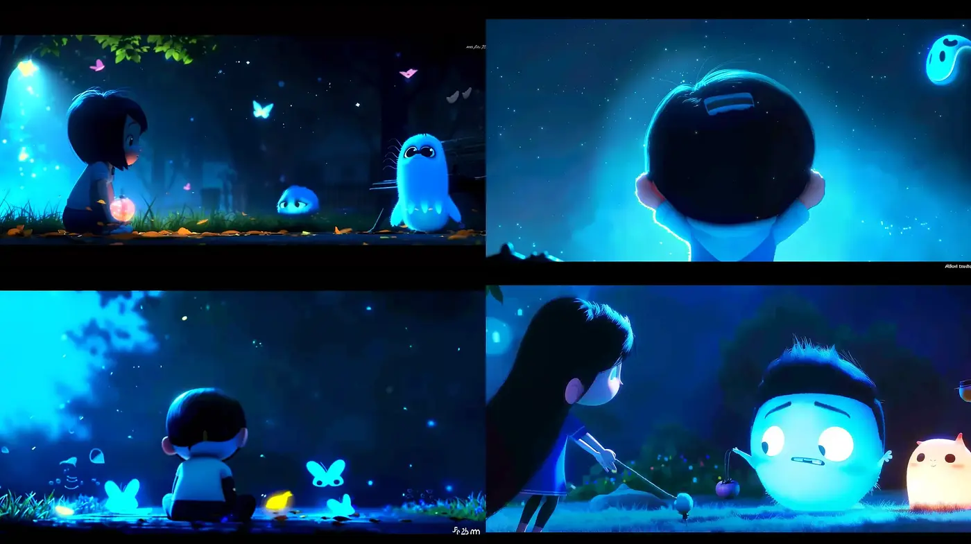 Enigmatic Twilight: A Digital Dreamscape of Luminous Wonder - Midjourney sref style