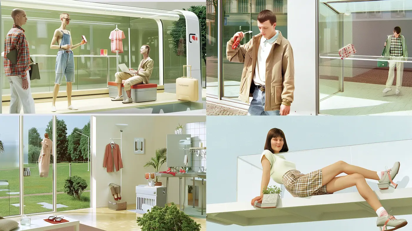 Curated Retrofuturistic Elegance - Midjourney sref style