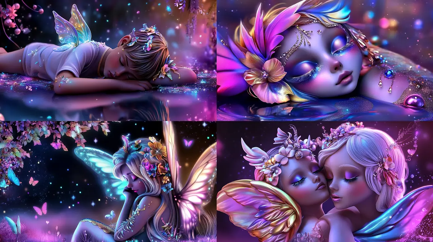 Luminous Fantasia: Enchantment of Ethereal Dreamscape - Midjourney sref style
