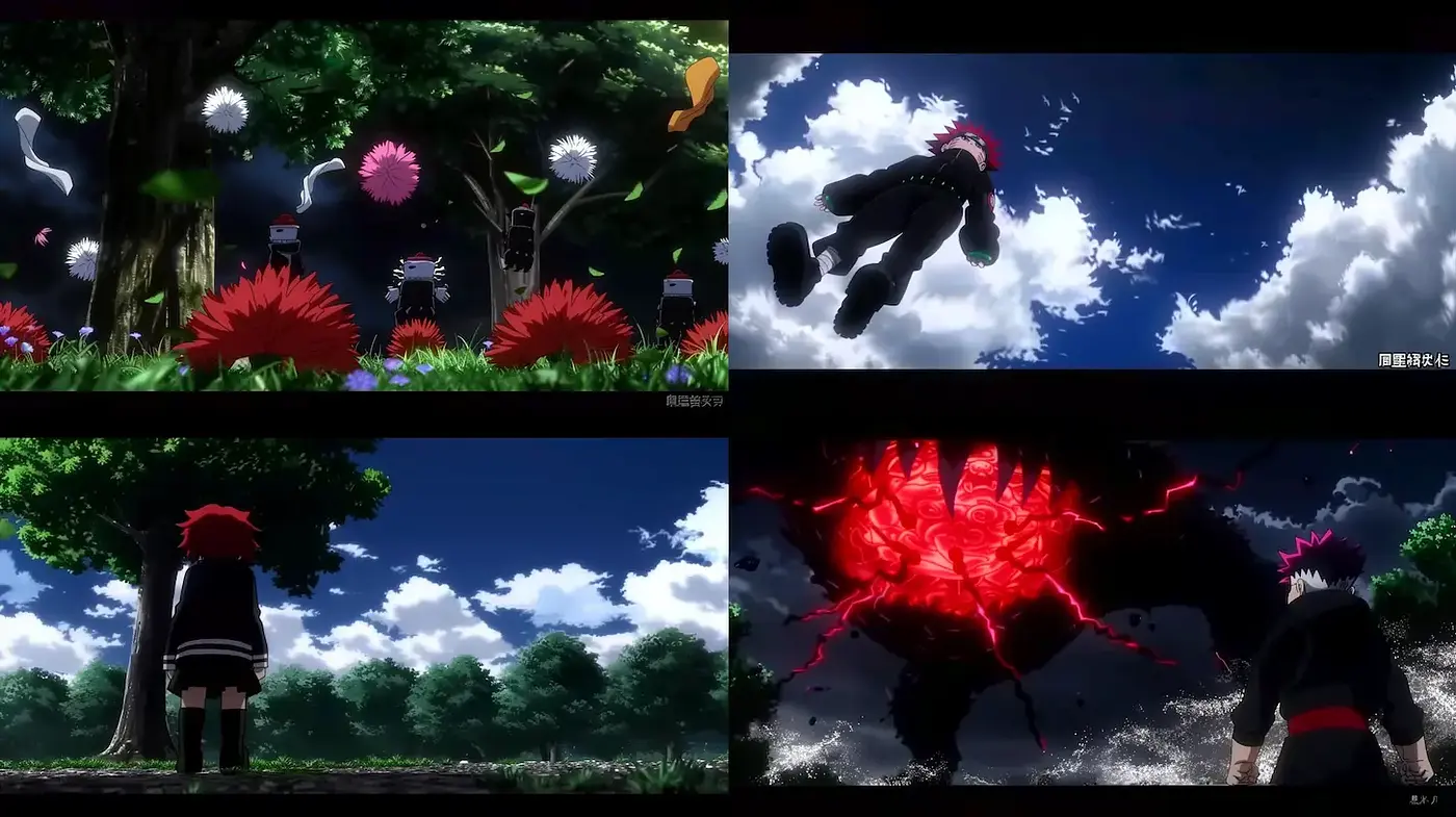 Dynamic and vibrant anime-inspired visuals with surreal elements - Midjourney sref style
