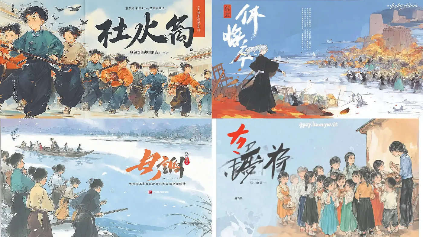 Dynamic and Expressive Illustrations with Cultural Narratives - Midjourney sref style