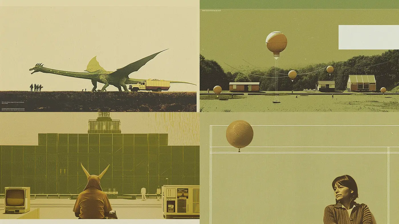 Sepia-toned Retrofuturism with Cinematic Overtones - Midjourney sref style