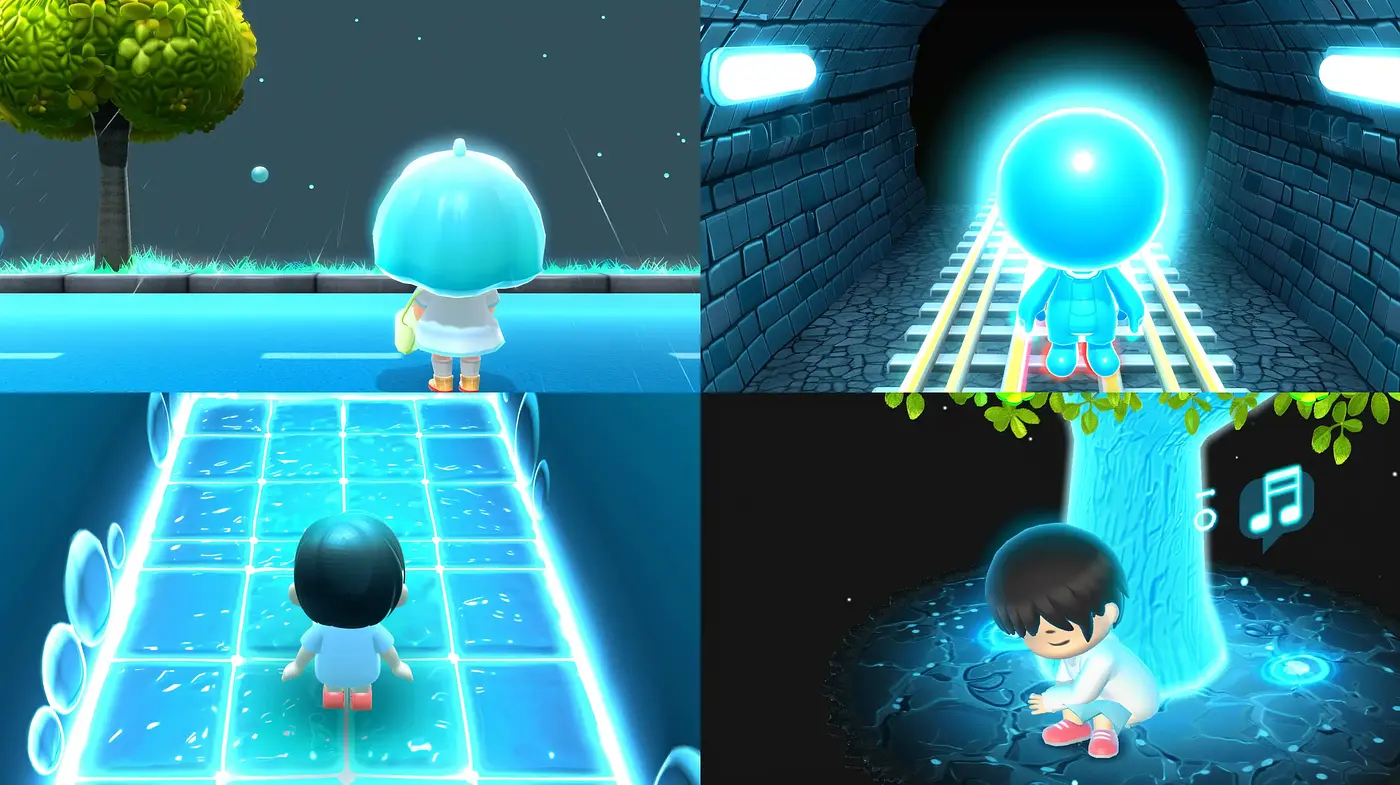 Luminous Dreamscape in Stylized Digital Animation - Midjourney sref style