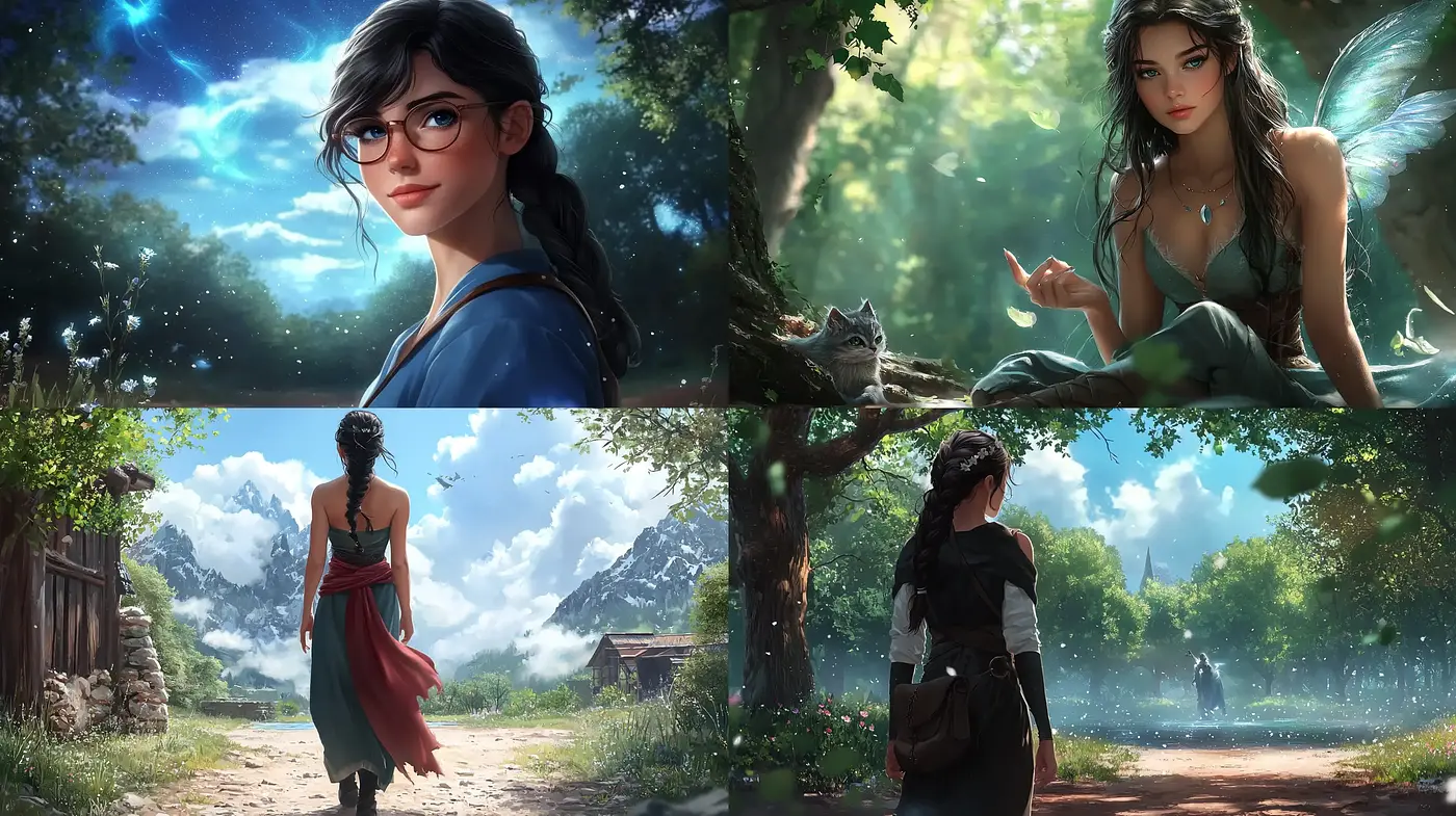 Enchanted Realism Amongst Nature's Serenity - Midjourney sref style