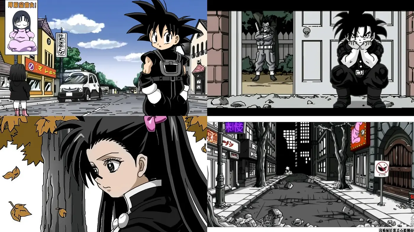 Monochromatic Anime Nostalgia: A Graphite-Toned Journey through Stylized Animation - Midjourney sref style