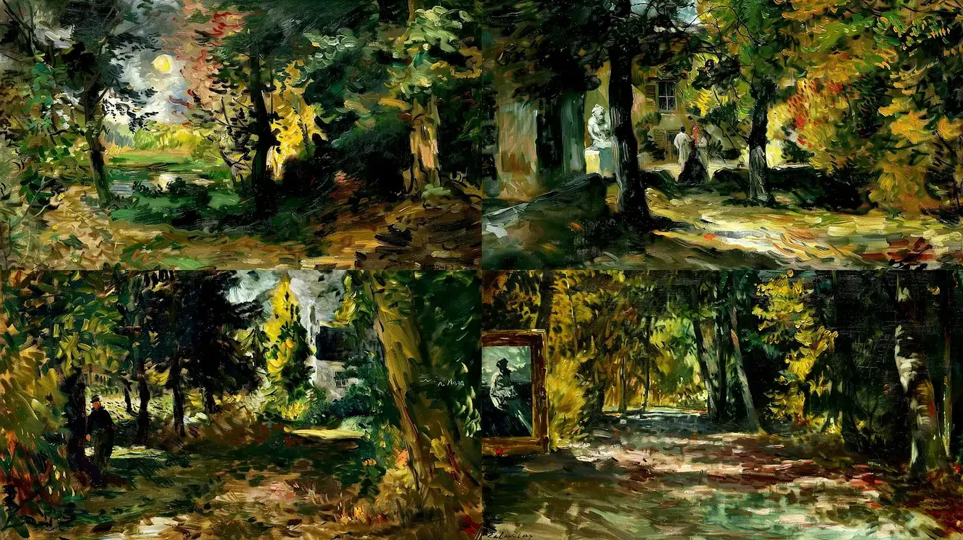 Lush and Dynamic Impressionist Landscapes Infused with Vibrant Color and Texture - Midjourney sref style