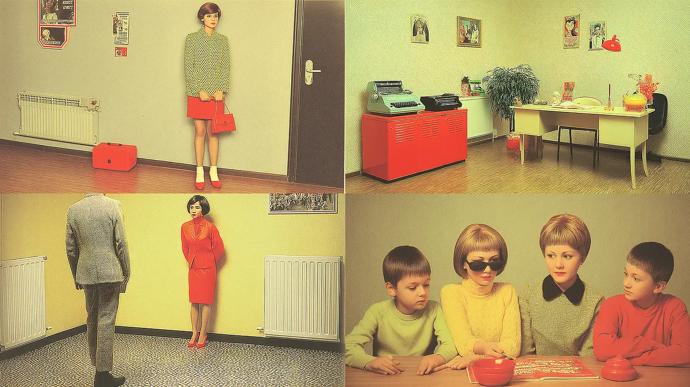 Mid-Century Modern Aesthetic with a Playful Twist - Midjourney sref style