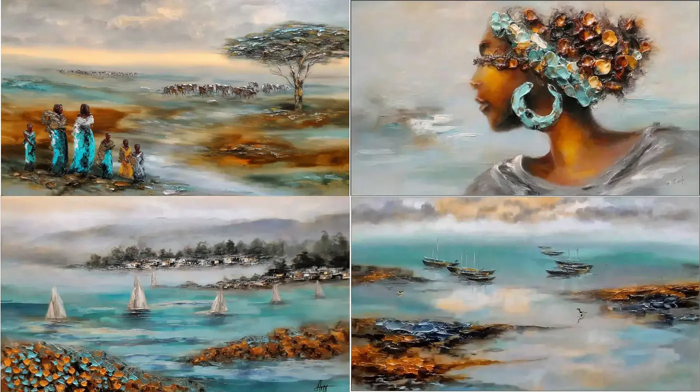 Aromatic Essence of Coastal Life: Evocative Artistic Expression - Midjourney sref style