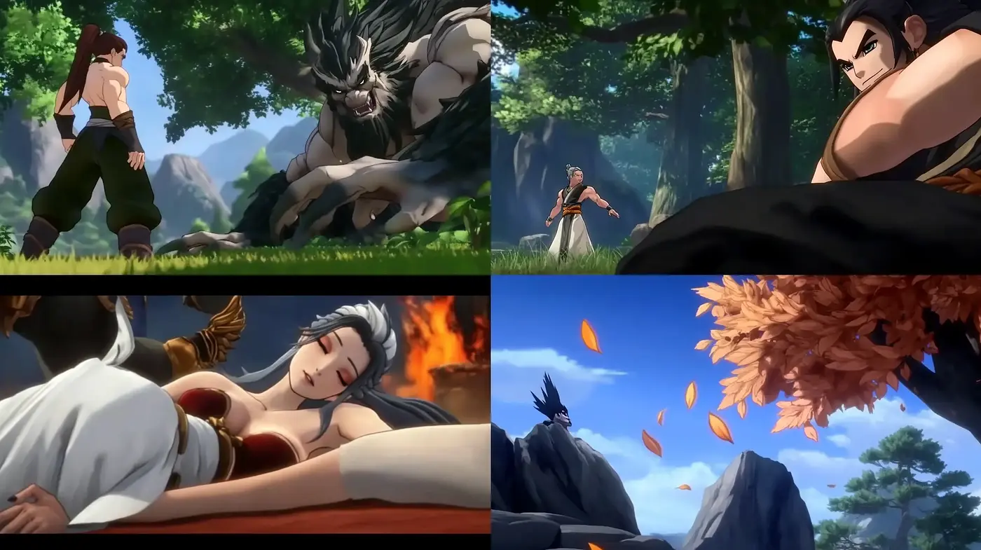Dynamic Anime-Inspired Illustrative Storytelling - Midjourney sref style