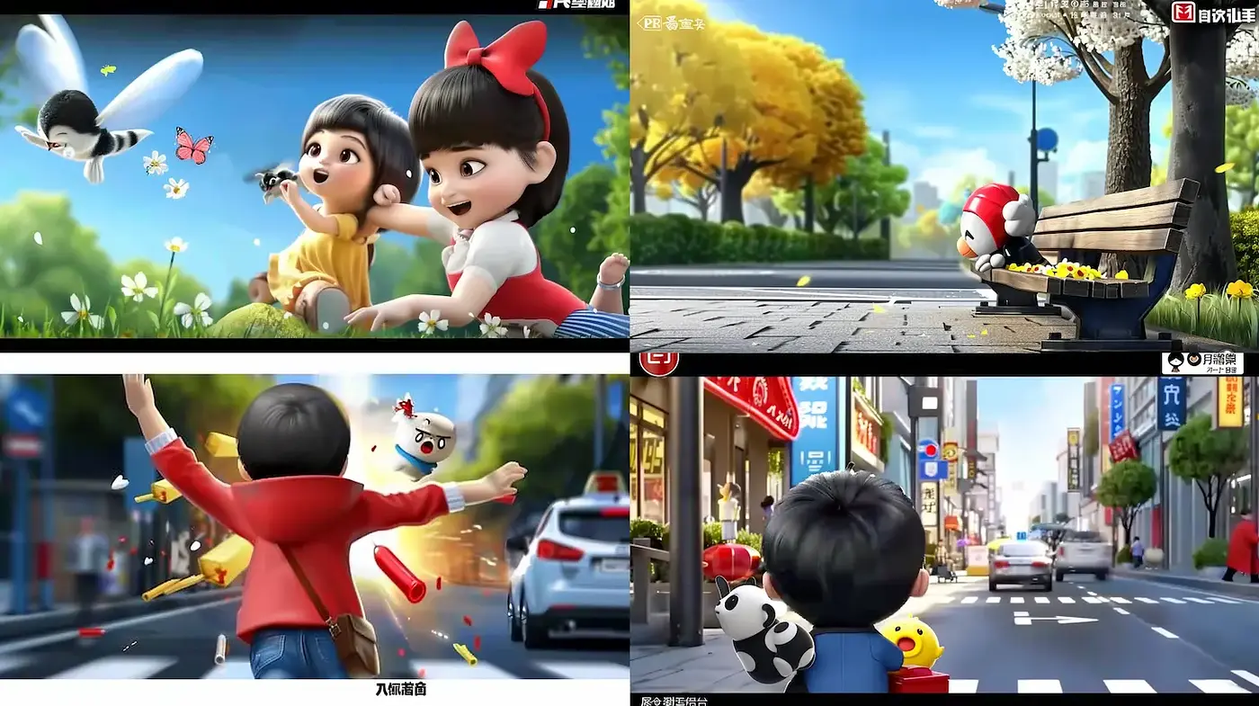 Playful and Whimsical 3D Animation with Vibrant Character Designs - Midjourney sref style