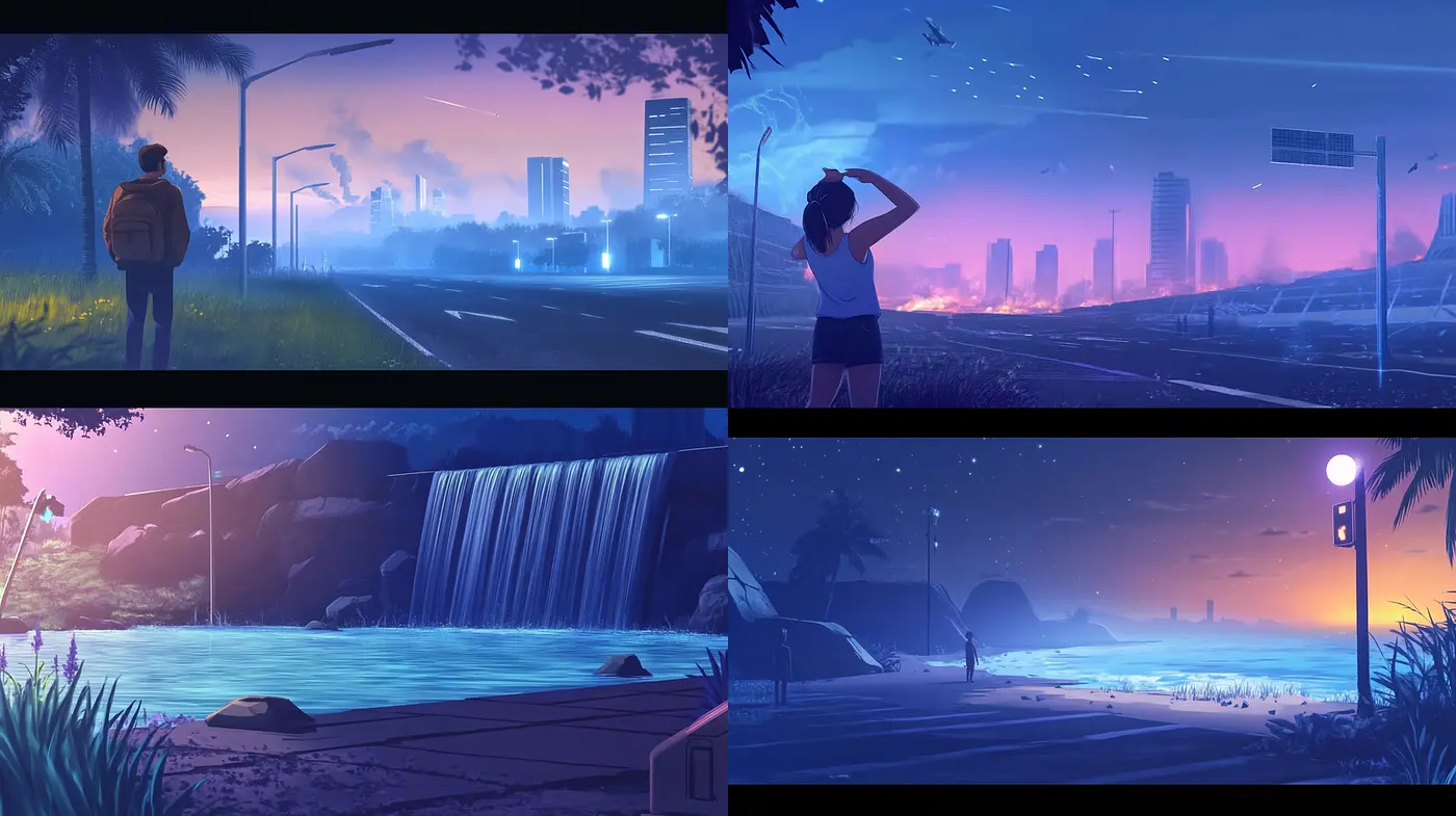Serene and Dreamlike Landscapes with Cinematic Quality - Midjourney sref style