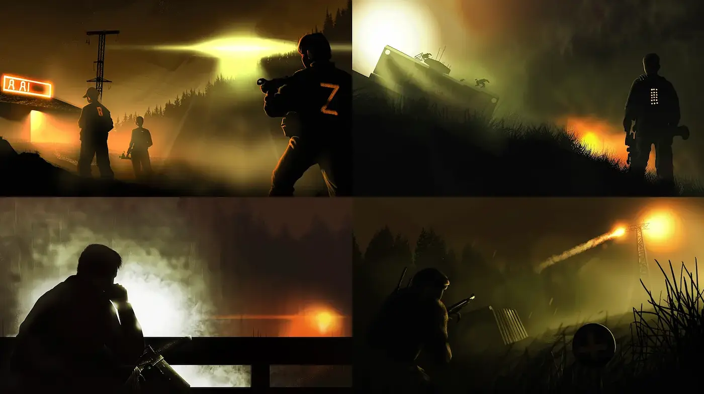 Dramatic, atmospheric depictions with a moody ambiance - Midjourney sref style