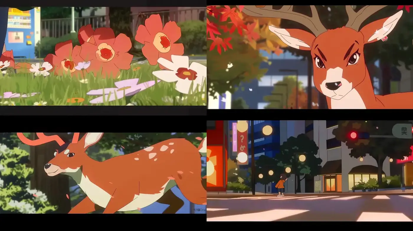 Vibrant digital animation with a whimsical and dynamic vibe - Midjourney sref style