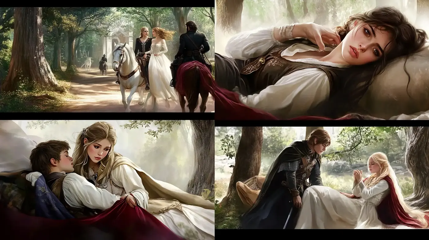 Romantic Enchantment: A Dreamlike Fusion of Realism and Fantasy - Midjourney sref style