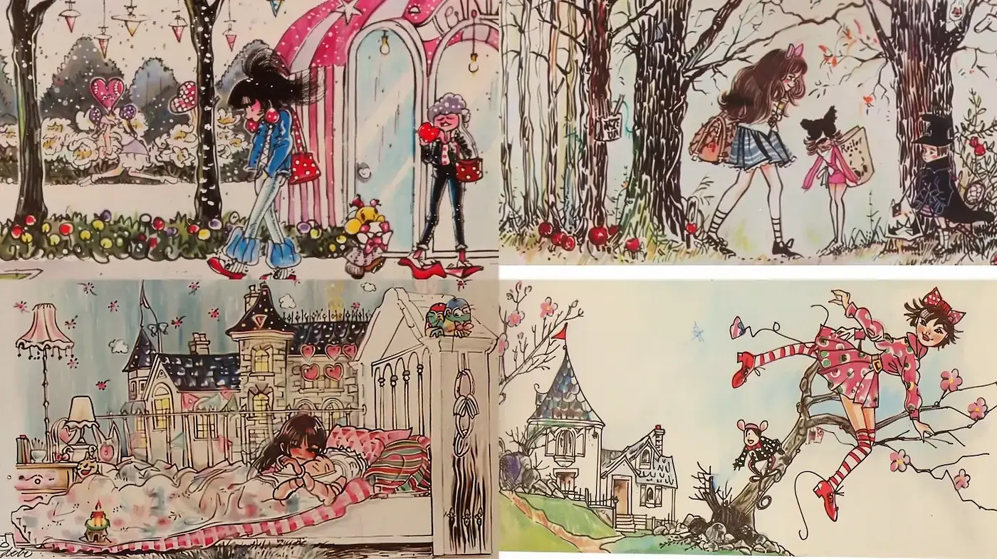 Charming Whimsy with a Playful Vintage Essence - Midjourney sref style