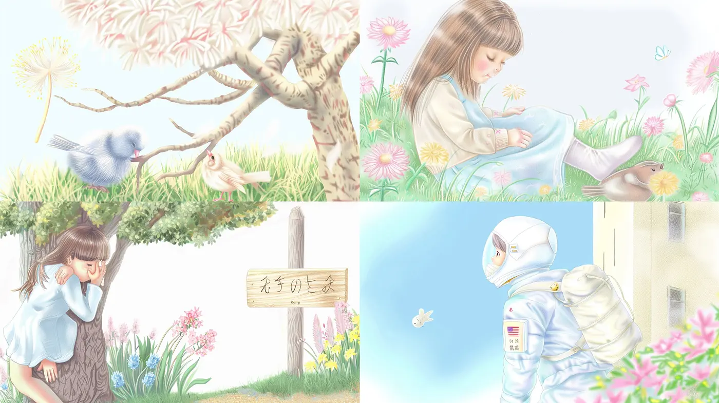 Ethereal Pastel Dreamscape: A Soft-Hued Exploration of Tranquility and Whimsy - Midjourney sref style