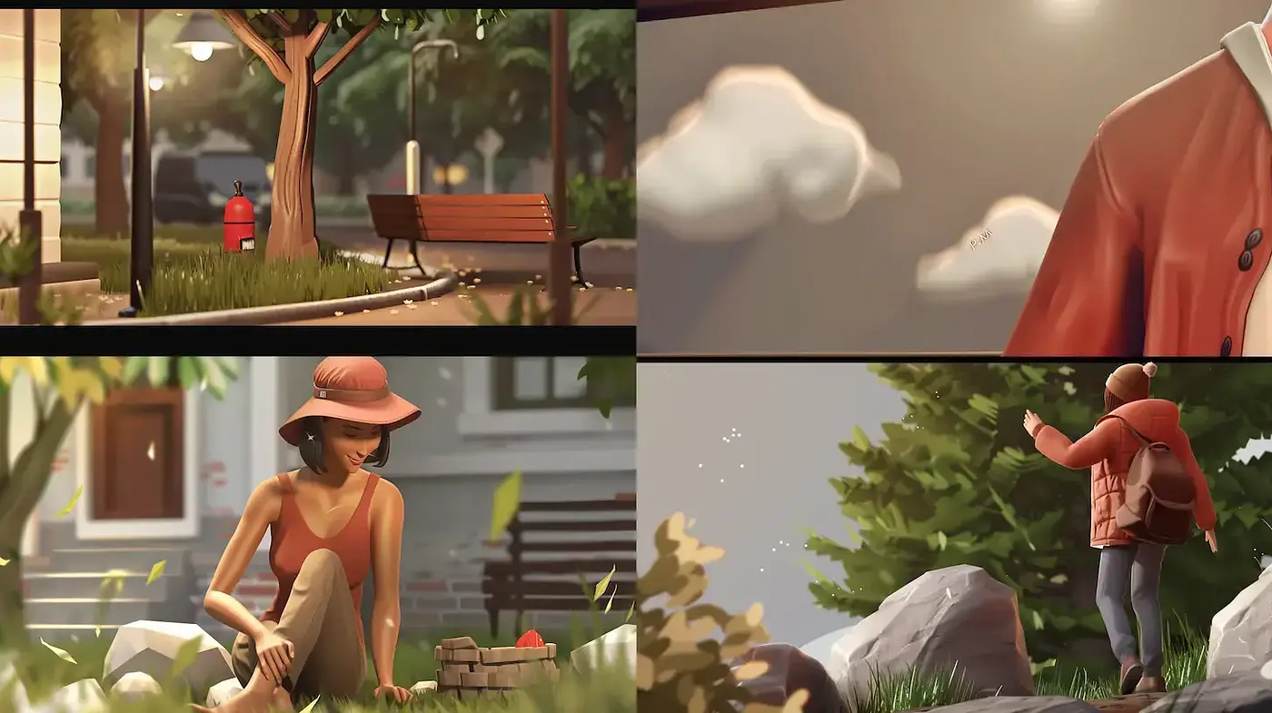 Consistent Artistic Elements with a Playful Yet Realistic Charm - Midjourney sref style