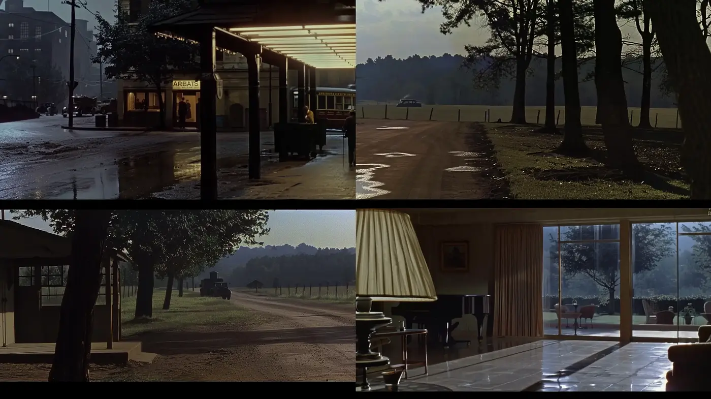 Cinematic Glimpses of Serene Vignettes with a Muted Color Harmony - Midjourney sref style