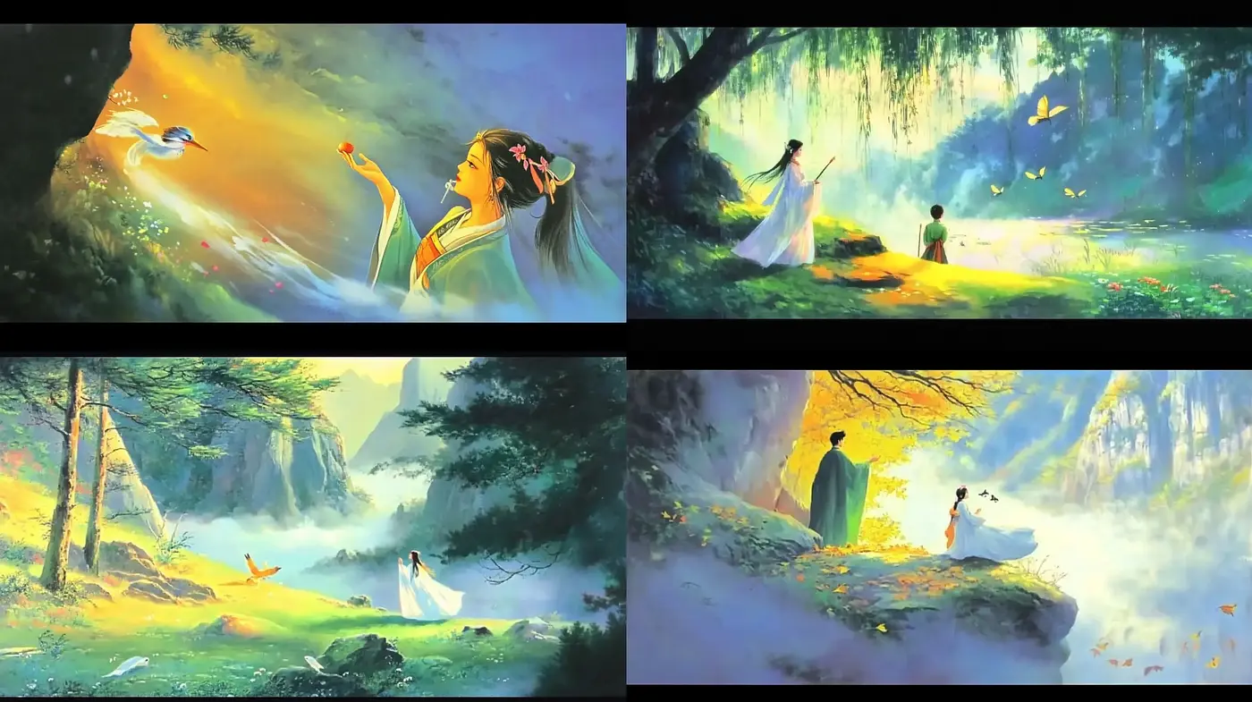 Enchanted Nature's Dreamscapes - Midjourney sref style