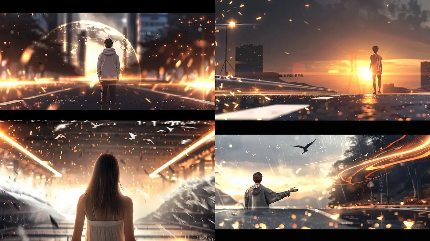 Ethereal Futuristic Landscapes with Dramatic Lighting - Midjourney sref style