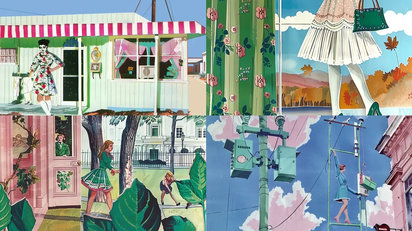 Whimsical Pastel Storybook Illustrations - Midjourney sref style