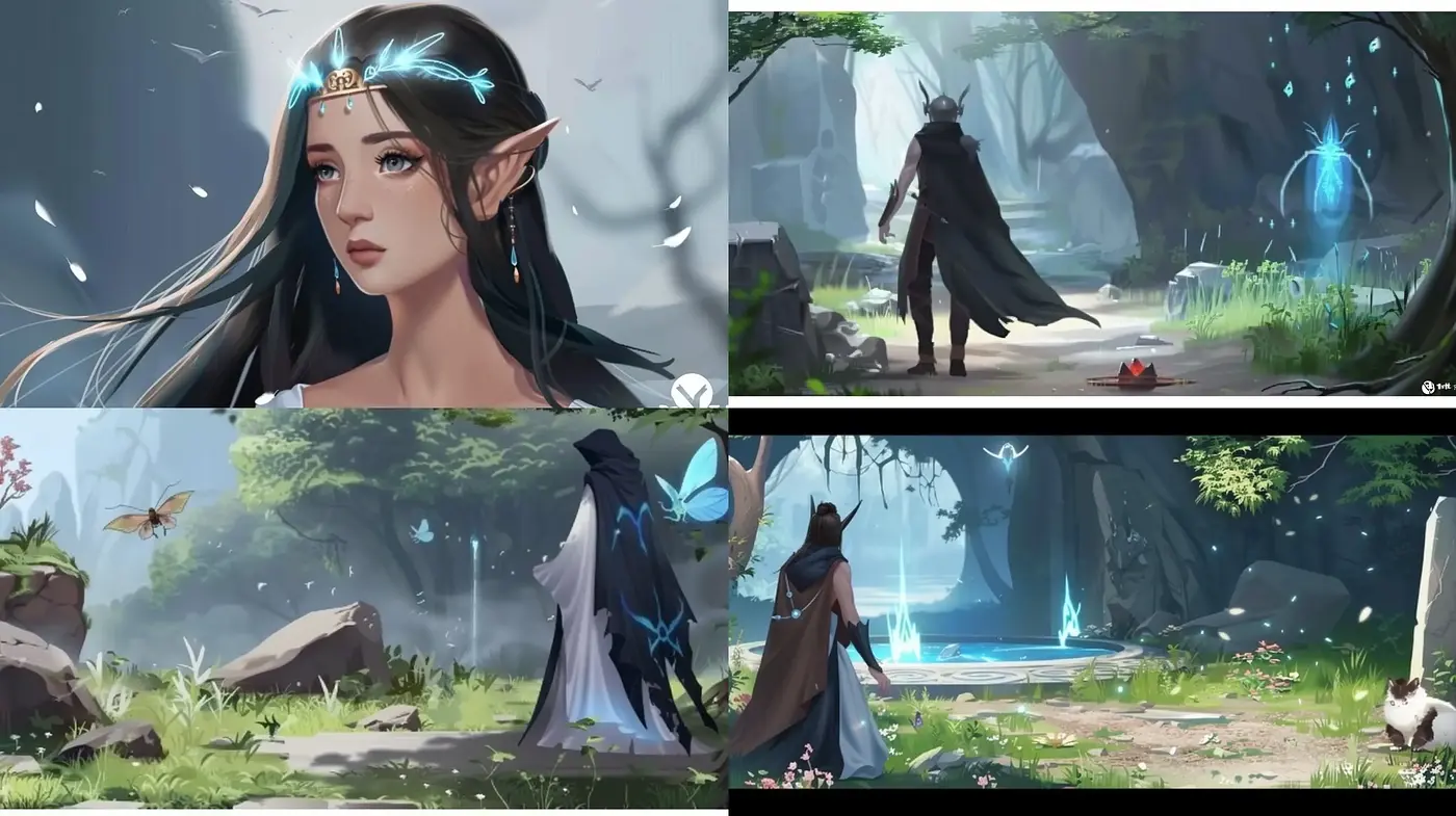 Enigmatic Elegance of Ethereal Fantasy - Midjourney sref style